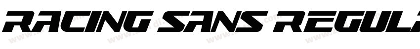 Racing Sans Regular字体转换
